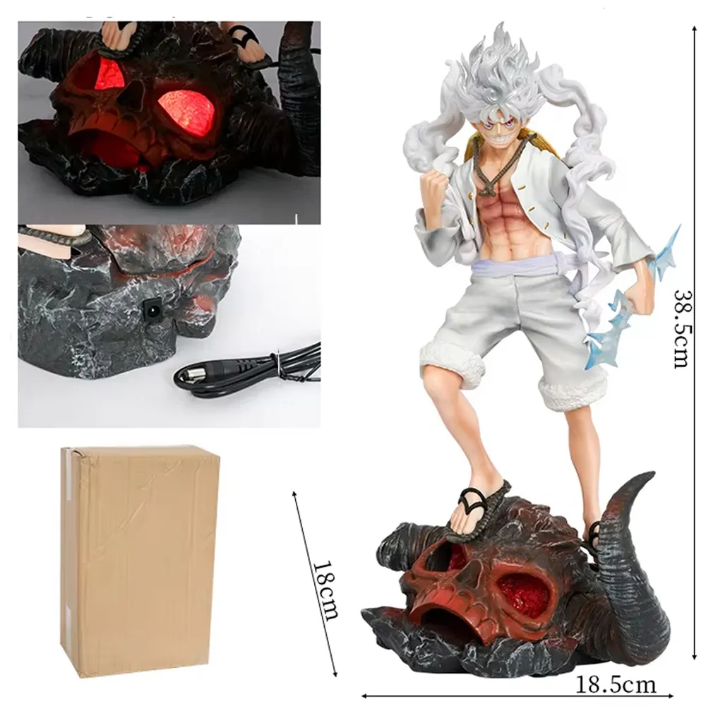 Luffy standing on skull